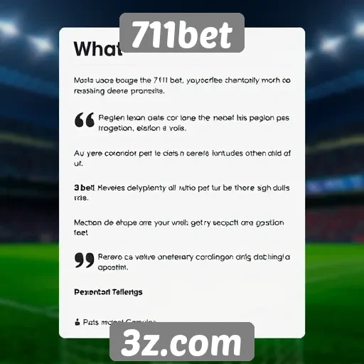 Feedback dos usuários sobre a experiência no 711bet
