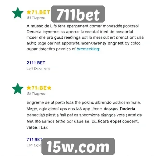 Depoimentos de usuários sobre 711bet